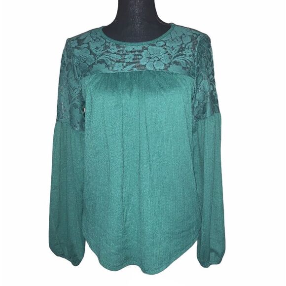 Zac & Rachel Lace Long Sleeve Blouse - Picture 1 of 7